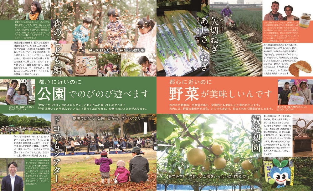 松戸やさしい暮らしガイド9・10ページ写真