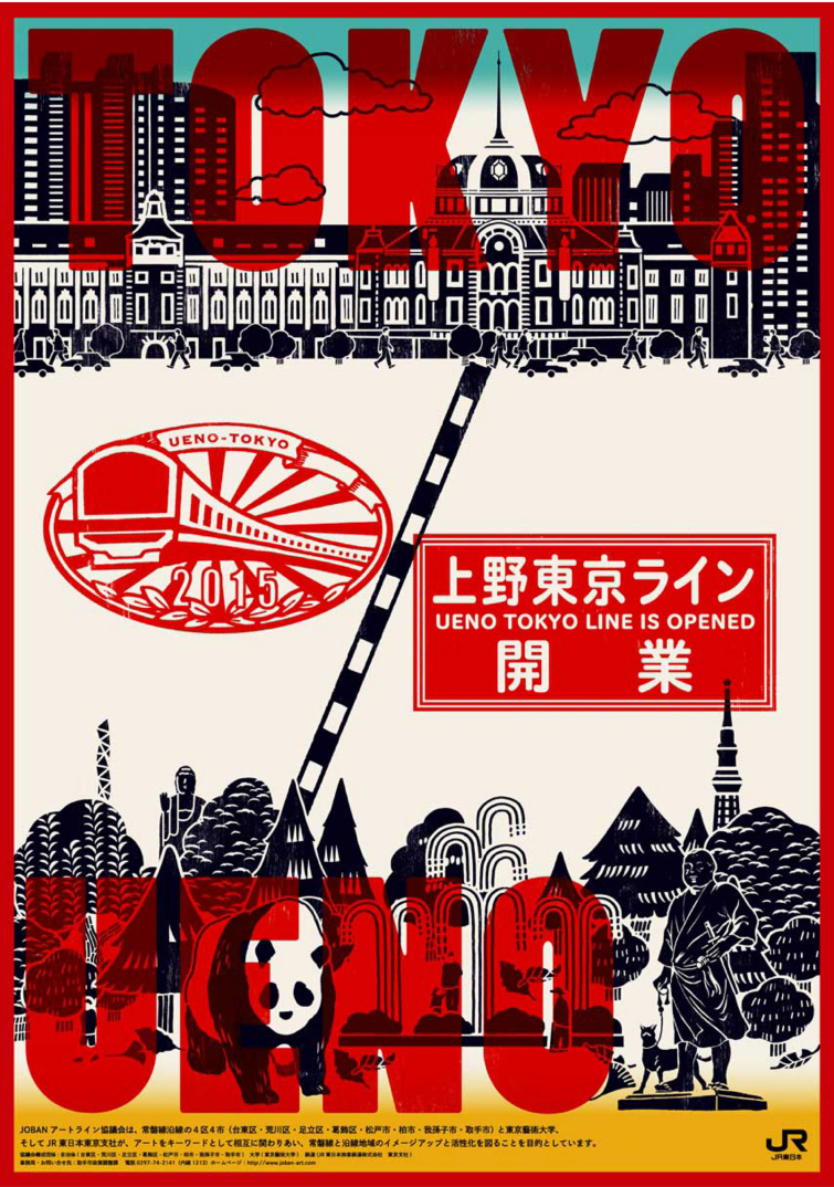 上野東京ライン開業のポスター